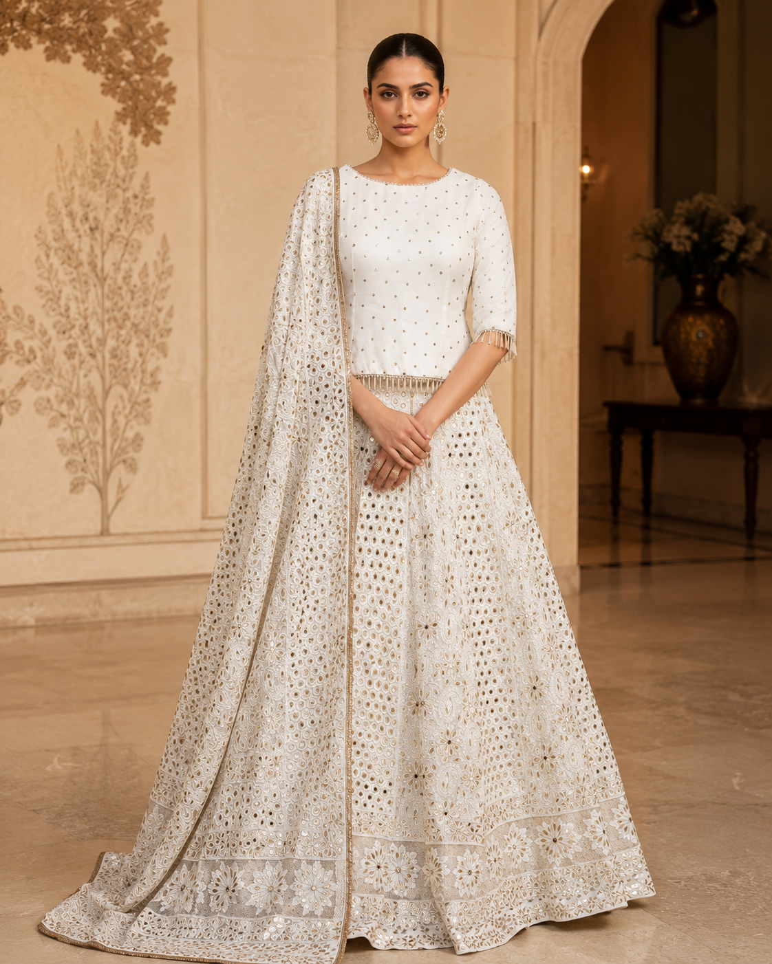 Noor Ivory Lehenga