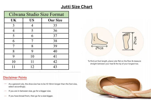 White Multi Chinar Aari Jutti