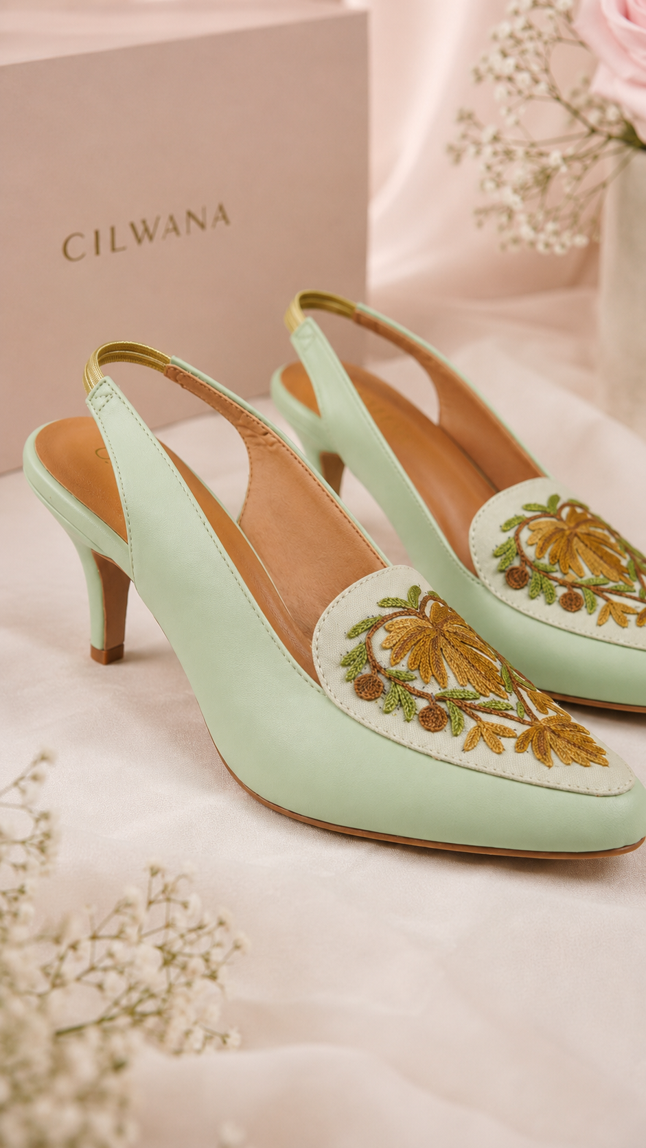 Mint Green Chinar Heel