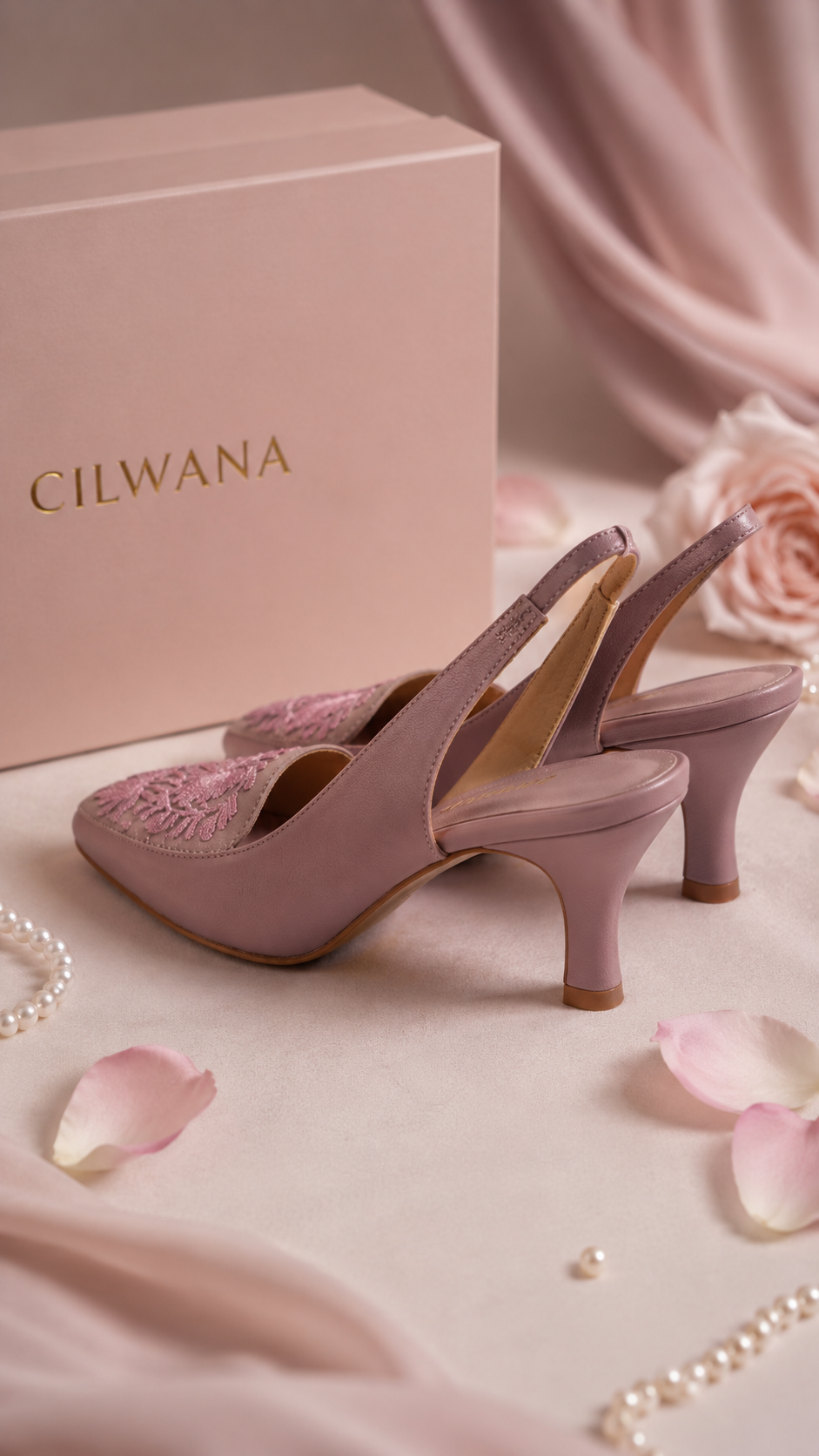 Mauve Chinar Aari Heel