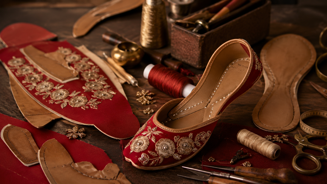 The Making of an Embroidered Jutti