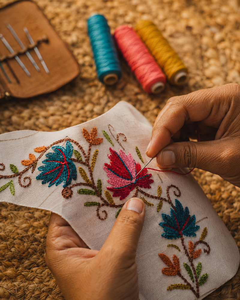 The Art of Kashmiri Aari Work