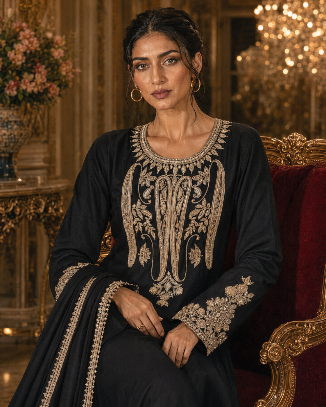 Siyah Tilla Set