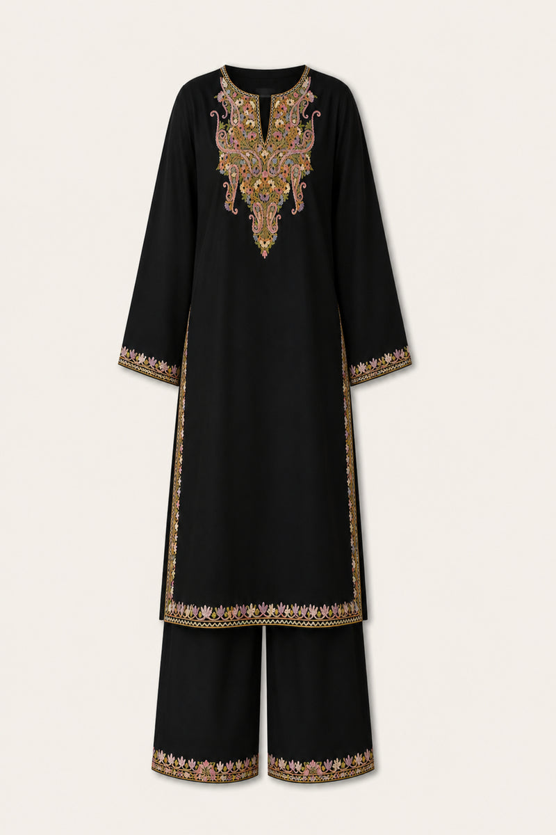 Noir Aari Cotton Co-ord Set