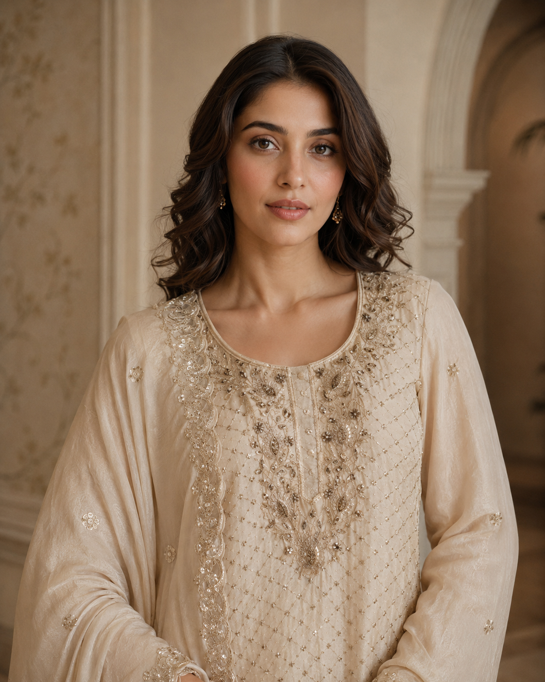 Zareen Parsi Dabka Garara Set