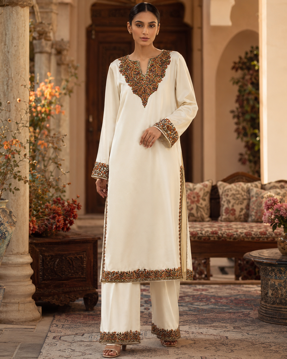 Ivory Aari Cotton Set