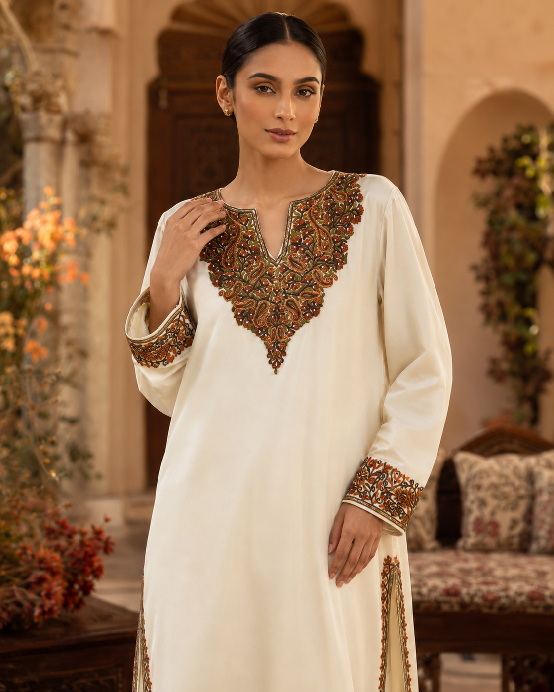 Ivory Aari Cotton Set