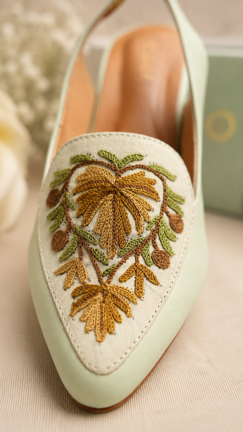 Mint Green Chinar Heel