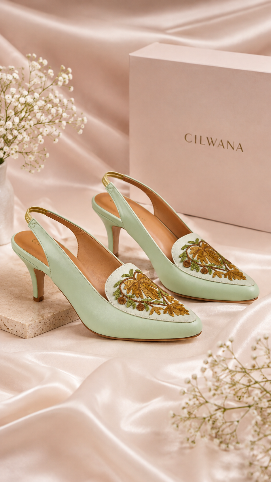 Mint Green Chinar Heel