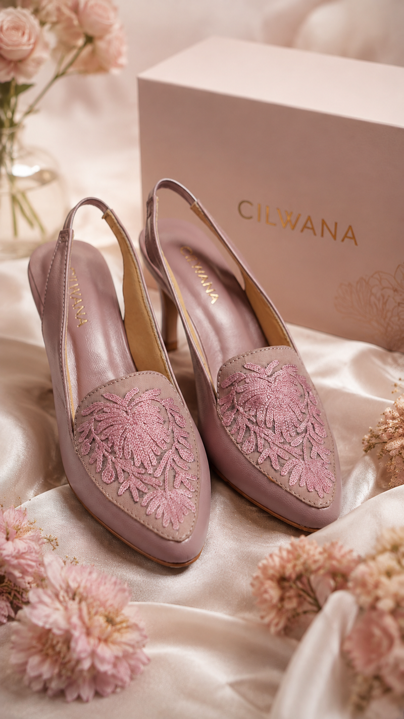 Mauve Chinar Aari Heel