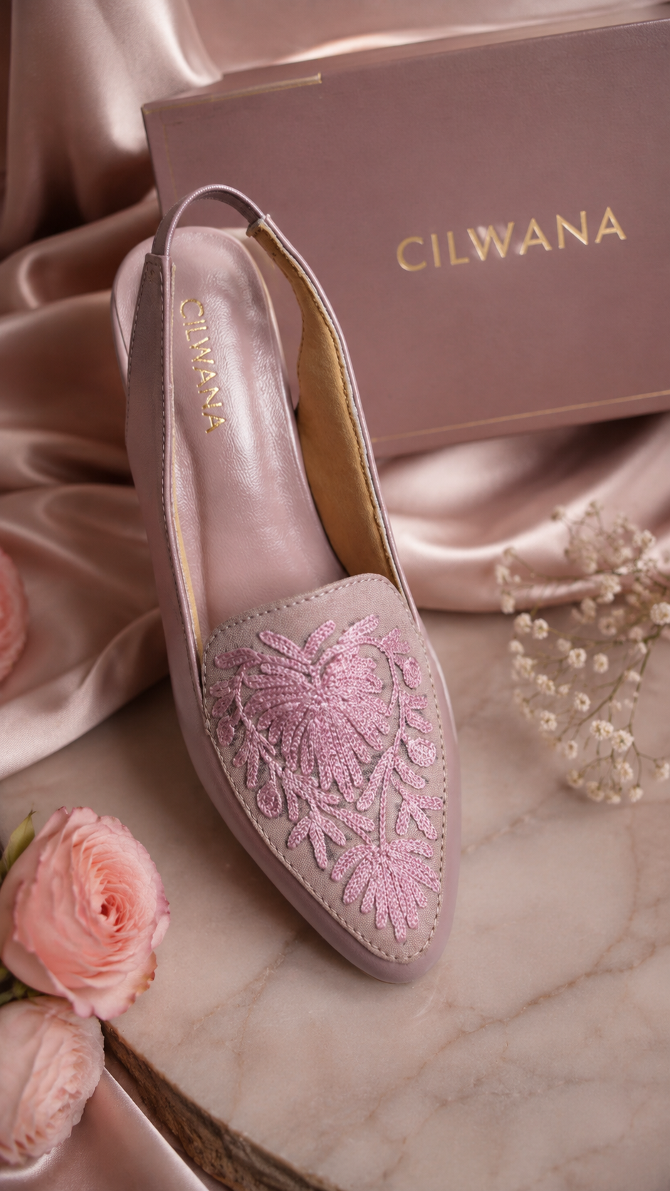 Mauve Chinar Aari Heel
