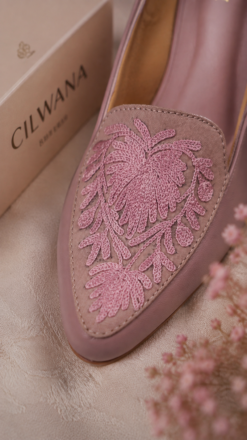 Mauve Chinar Aari Heel