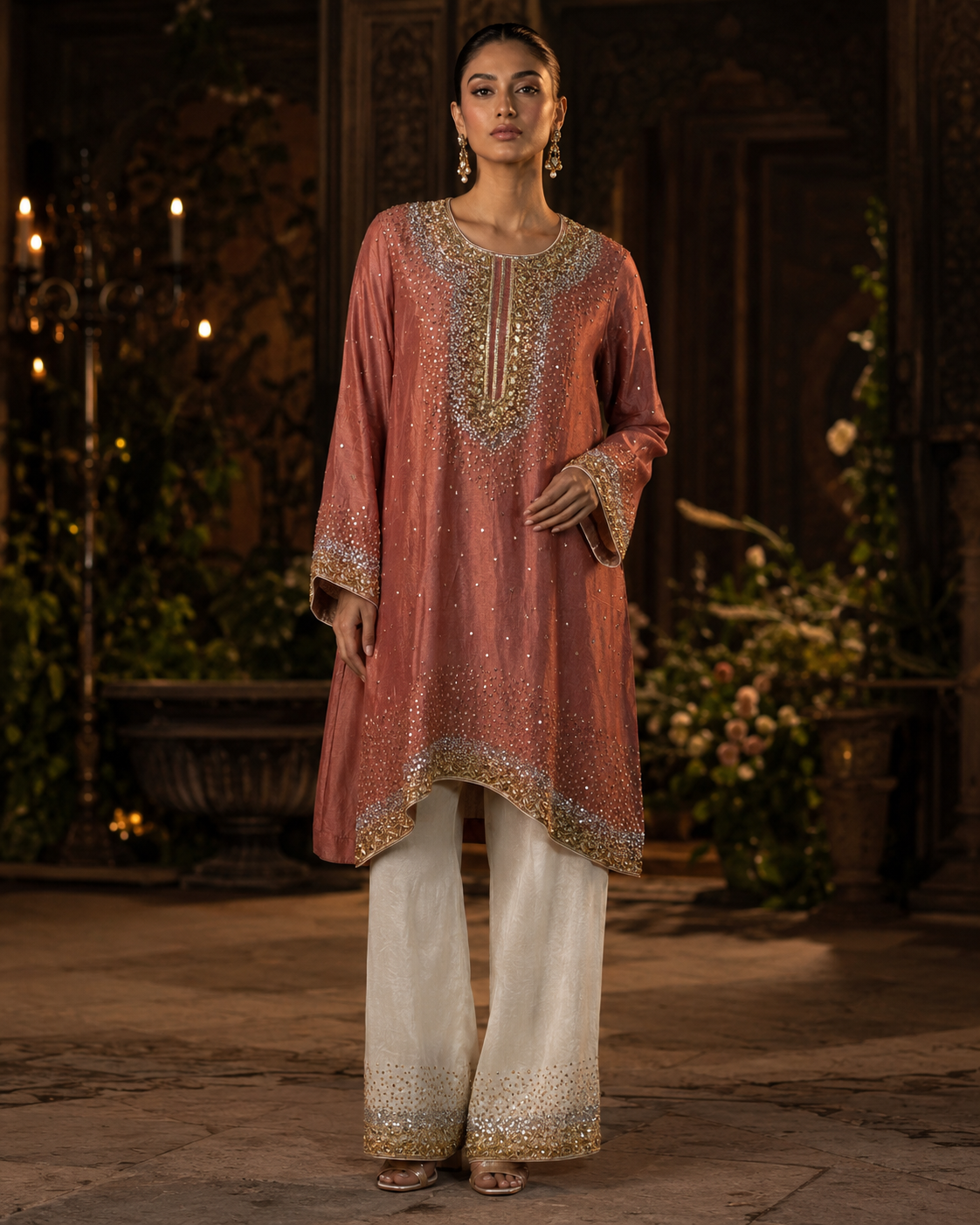 English Rose Sequin Set