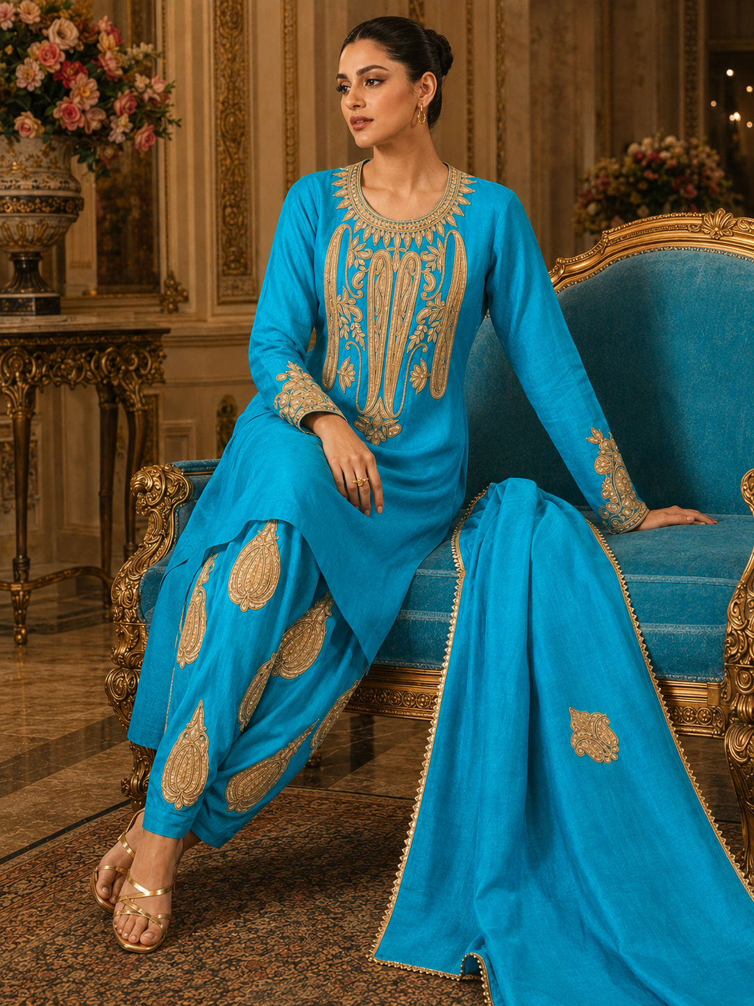 Ferozi Tilla Set