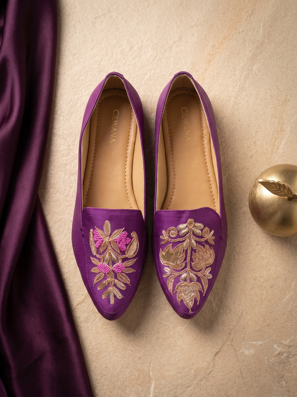 Purple Multi Floral Tilla Shoes